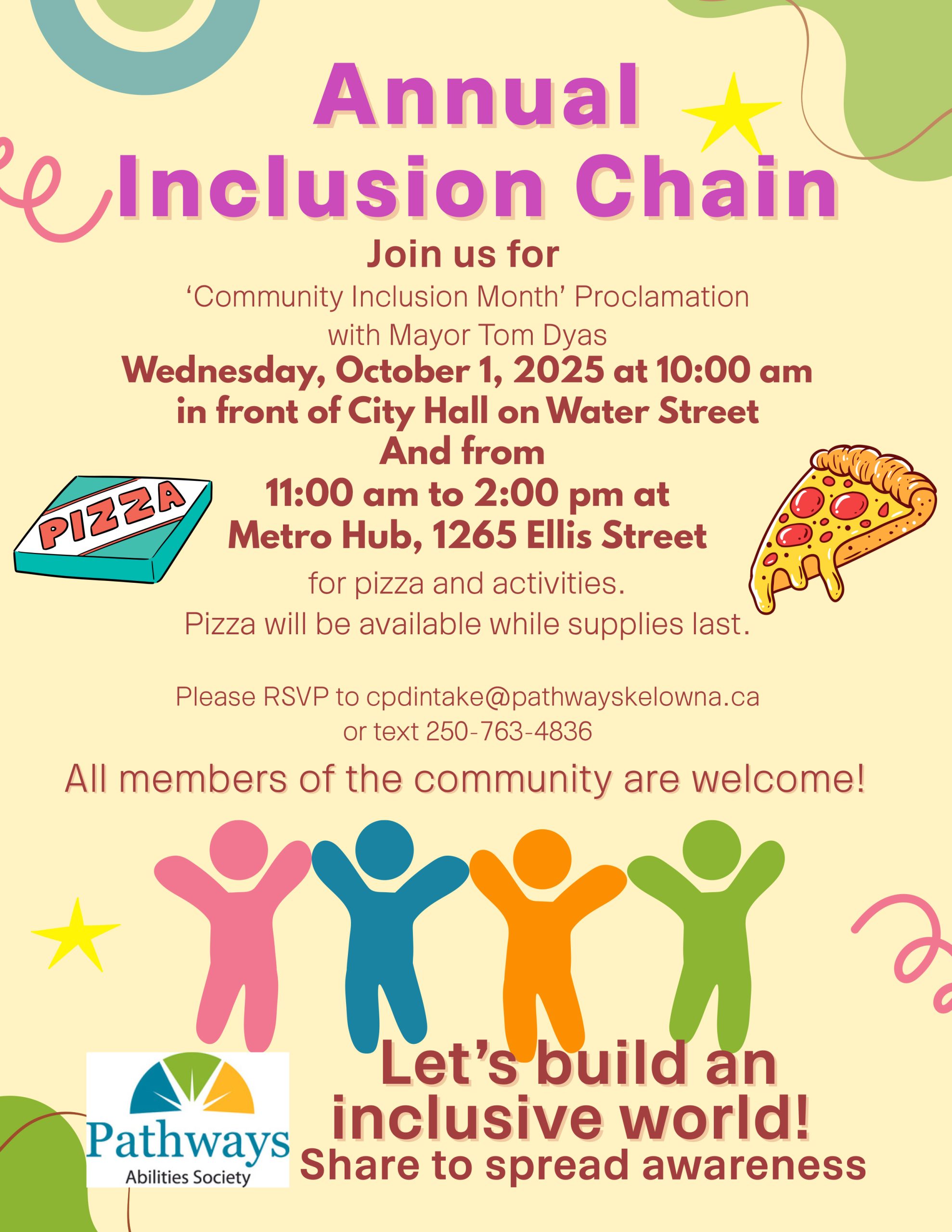 Annual Pathways Inclusion Chain – Oct 1, 2025, 10:00am